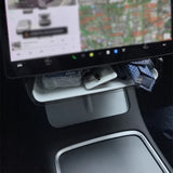 For Tesla Model Y 3 Under Screen Magnetic Double-Layer Organizer Case Car Interior Accessory OEM
