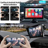 7-inch Wireless CarPlay Monitor for Universal Cars Android Head Unit AKAMATE