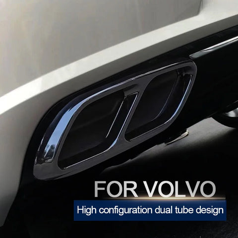Stainless Steel Exhaust Trim for Volvo XC90 S90 V90 Car Interior Accessory LINGLUYANG