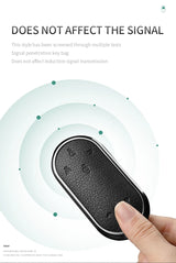 Aluminum Alloy Goatskin Car Key Case Cover For Aito M9 2024