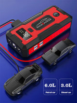 1000A Peak Car Jump Starter, Portable 12V Air Pump Tire Inflator with Power Bank and LED Light Jump Starter Minus Two