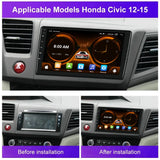 9-Inch Android 13 Multimedia Navigation for Honda Civic 2011–2015 Android Head Unit JIUYIN