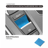 For Honda Accord 10th Gen Facelift & INSPIRE 2021+ Made of Alcantara Handbrake Button Trim Sticker Car Interior Tuning Accessory