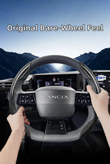 Carbon Fiber Steering Wheel Cover for Lancia Ypsilon