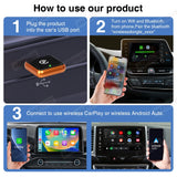 Wireless CarPlay Android Auto Adapter Dongle