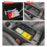LHD for Hyundai Sonata 2024 N-line Armrest Storage Box Anti Dirt Pad Wireless Accessories Tidying Fit Left Hand Drive Armrest