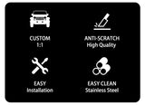 Stainless Steel Door Trim for Suzuki Jimny JB64 Car Interior Accessory GMUNI
