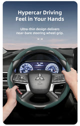 Breathable Leather Steering Wheel Cover for Mitsubishi