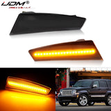 Amber/White Side Marker Lights for Jeep Liberty 08-12 Car Interior Accessory iJDM