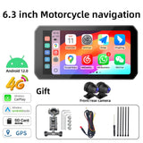 6.3 Inch Waterproof Motorcycle GPS with CarPlay Auto