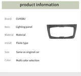 For BMW F30 F32 F34 Car Headlight Switch Knob Panel Trim Frame Decoration Sticker Interior Tuning Accessories Made of Alcantara