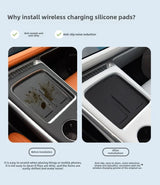 For XPENG Xiaopeng G9 2024 2025 Central Control Wireless Charging Silicone Pad Car Interior Accessory OEM
