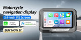 6 Inch CarPlay GPS Navigator with DVR for Motorcycles Android Head Unit AKAMATE