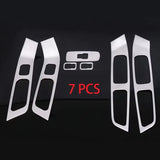 Stainless Window Button Trim for Volvo Car Interior Accessory LINGLUYANG 7PCS
