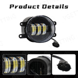Fog Light Assembly White LED Lens for Toyota 2011-2013 Car Interior Accessory MAGIC COLORM