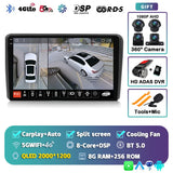 2K QLED Android 15 Head Unit for Audi A3 S3 RS3 2003–2013