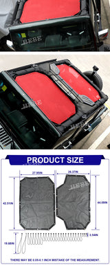 Heat Insulation Roof Sunshade for Jeep Wrangler JK 2007-17