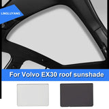 Natural Fiber Split Roof Sunshade for Volvo EX30 Car Interior Accessory LINGLUYANG