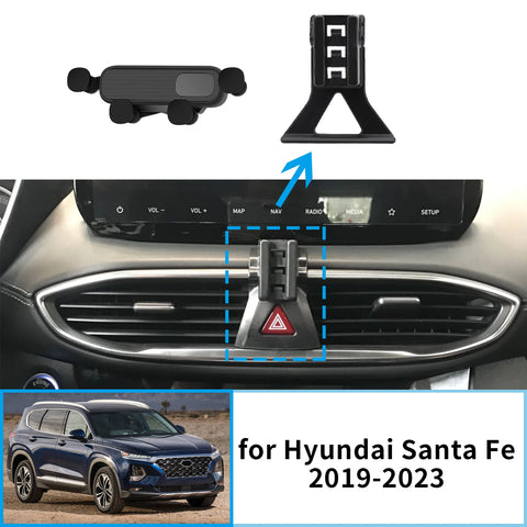 Smart Wireless Charging Phone Holder for Hyundai Santa Fe 2019-2023 Car Phone Holder CATUSIKI