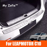 For Leapmotor C10 2024-2025 Car Stainless Steel Rear Trunk Scuff Plate Cover Protector Sill Trunk Tread Plate Trim Accessorie