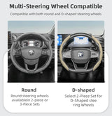 Wave-Shaped Sport Steering Cover for Proton