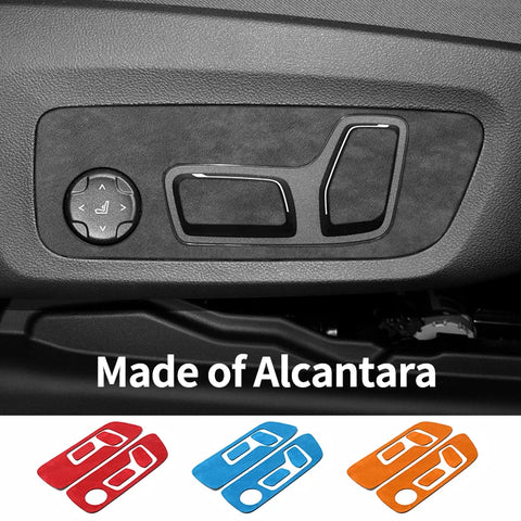 For BMW X3 G45（2025-）Seat Side Control Panel Frame Trim Sticker Car Premium Interior Custom Tuning Accessori Made of Alcantar