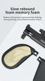 Ergonomic 360° Adjustable Auto Cervical Pillow with Memory Foam & Side Pads for Car Travel BMW Benz Car Interior Accessory OE