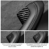 For Tesla Model 3 (2024-) / Model Y (2025-) Car Door Switch Button Anti Scratch Trim Sticker Carbon Fiber Interior Accessorie