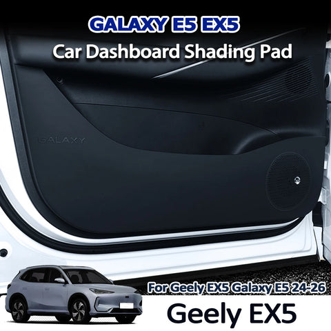 For Geely EX5 Galaxy E5 2024 2025 2026 Car Door Kick Pad Anti Scratch Guard Rear Trunk Protector Leather Interior Accessories