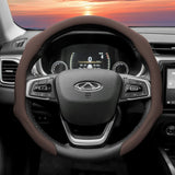 Perforated Leather Steering Wheel Cover for Chery Models