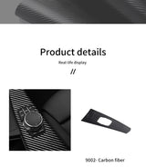 For BMW 3er F30 F31 F35 3GT F34 4e F32 F33 4er F36 Car Multimedia Panel Sticker Anti Scratch Carbon Fiber Interior Accessories