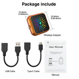 2in1 Wireless CarPlay Android Auto Adapter Universal CarPlay Adapter AKAMATE