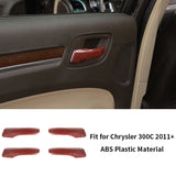 Interior Trim Cover Red Carbon Fiber for Chrysler 300C