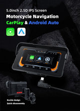 CarPlay GPS Navigator Wireless for Universal Motorcycles CarPlay Adapter EKIY