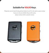 Metal and Leather Car Key Case Cover for Volvo XC40 XC60 S90 XC90 V90 2017 2018 Accessories Car Accessory NONE