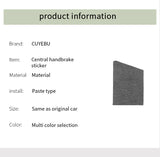 For Audi A5 F5 A4 S4 S5 B9 Sport 2016+ Handbrake Button Knob Trim Sticker Car Interior Accessories Made of Alcantara Car supplie