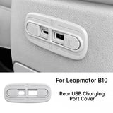 For Leapmotor B10 B01 Lafa5 Car Rear USB Charging Port Cover Scratch-resistant Protector Interior Accessories