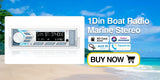 IPX5 Waterproof MP3 Bluetooth Marine Radio for ATV UTV Boat Car Interior Accessory AKAMATE