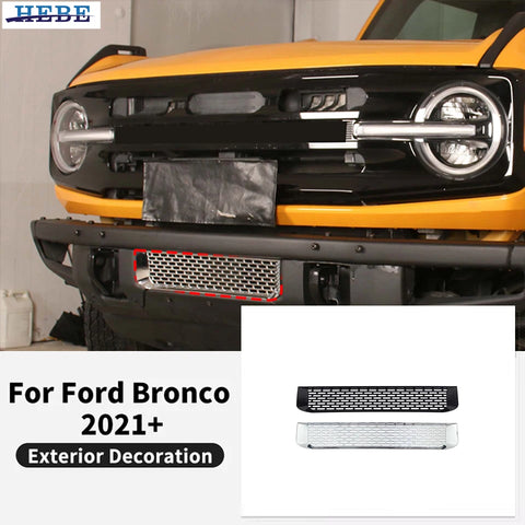 Front Bar Grille Trim Cover for Ford Bronco 2024 Car Interior Accessory HEBE