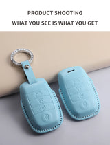 Leather Car Remote Key Case Cover Shell for KIA Models