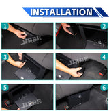 Rear Seat Lockable Storage Box for Jeep Wrangler JK JL Car Interior Accessory HEBE