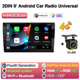 Android Head Unit 9 Inch CarPlay for Universal Vehicles