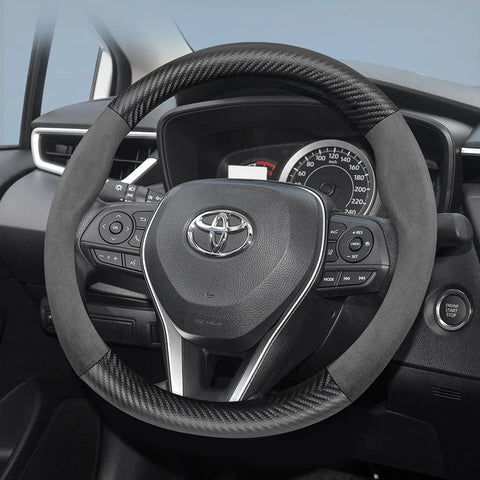 Suede Carbon Fiber Cover for Toyota Corolla RAV4 Car Interior Accessory Hocasen