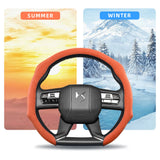 Suede Snap-On Steering Wheel Cover for DS 3 4 7 Crossback Car Interior Accessory Hocasen