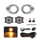 Chrome Cover Fog Lights for Ford Focus 2012 2014 LED Ambient Light MAGIC COLORM