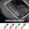 For Audi 8V A3 S3 (2014-2019) Sport Gear Shift Cover Panel Trim Frame Stickers Made of Alcantara Car Interior Tuning Accessories