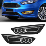Dynamic DRL LED Fog Light for Ford Focus 2015-2018 Car Interior Accessory MAGIC COLORM DRL Only