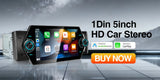 1 Din CarPlay Android Auto for Universal Vehicles Android Head Unit AKAMATE