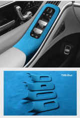 Car Window Control Panel Frame Trim Sticker for Mercedes (W223) S-Class Interior Accessories Made of Alcantara