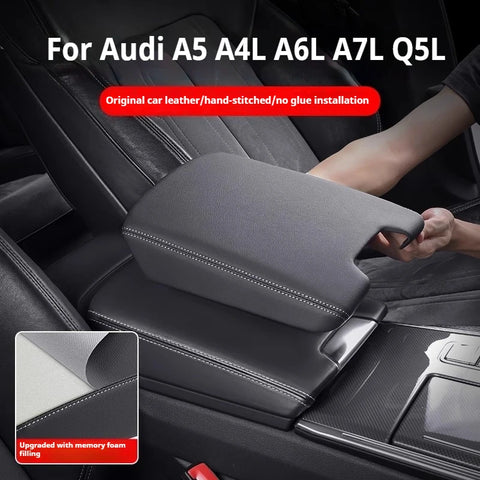 For Audi A6L A4L A5 Q5L A7L Car Central Armrest Box Pad Protection Cover Interior Decoration Accessories Car Interior Accesso